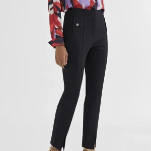 Lola Casademunt Pantalones<Pantalón pitillo abertura ROJO