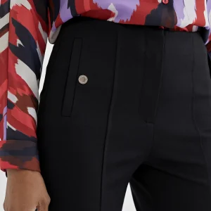 Lola Casademunt Pantalones<Pantalón pitillo abertura ROJO