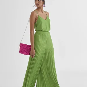 Lola Casademunt Pantalones<Pantalón plisado FUCSIA
