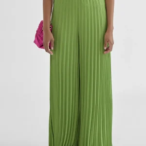 Lola Casademunt Pantalones<Pantalón plisado FUCSIA