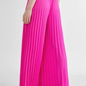 Lola Casademunt Pantalones<Pantalón plisado FUCSIA