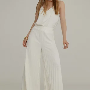 Lola Casademunt Pantalones<Pantalón plisado y fluído CRUDO