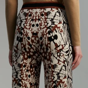 Lola Casademunt Animal Print | Punto<Pantalón punto animal print MARRON-NEGRO