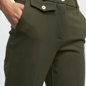 Lola Casademunt Pantalones<Pantalón punto roma KAKI