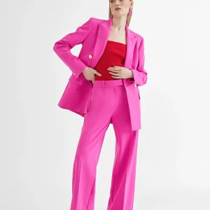 Lola Casademunt Pantalones<Pantalón recto FUCSIA