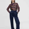Lola Casademunt Pantalones<Pantalón recto con bolsillos NAVY