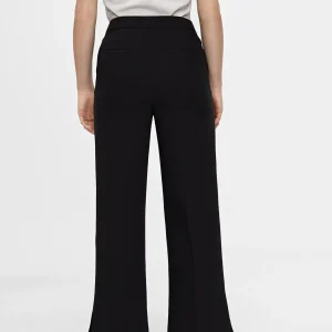 Lola Casademunt Pantalones<Pantalón recto detalle botón NEGRO