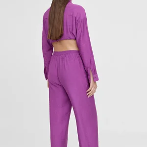 Lola Casademunt Pantalones<Pantalón recto fluido LILA