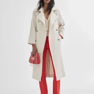 Lola Casademunt Pantalones<Pantalón skinny campana ROJO