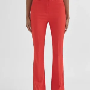 Lola Casademunt Pantalones<Pantalón skinny campana ROJO