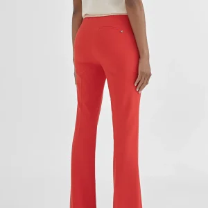 Lola Casademunt Pantalones<Pantalón skinny campana ROJO