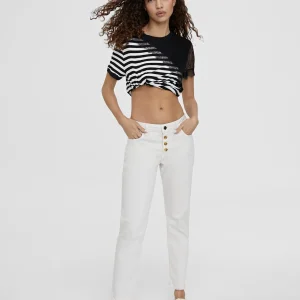 Lola Casademunt Pantalones<Pantalón tejano con botones CRUDO