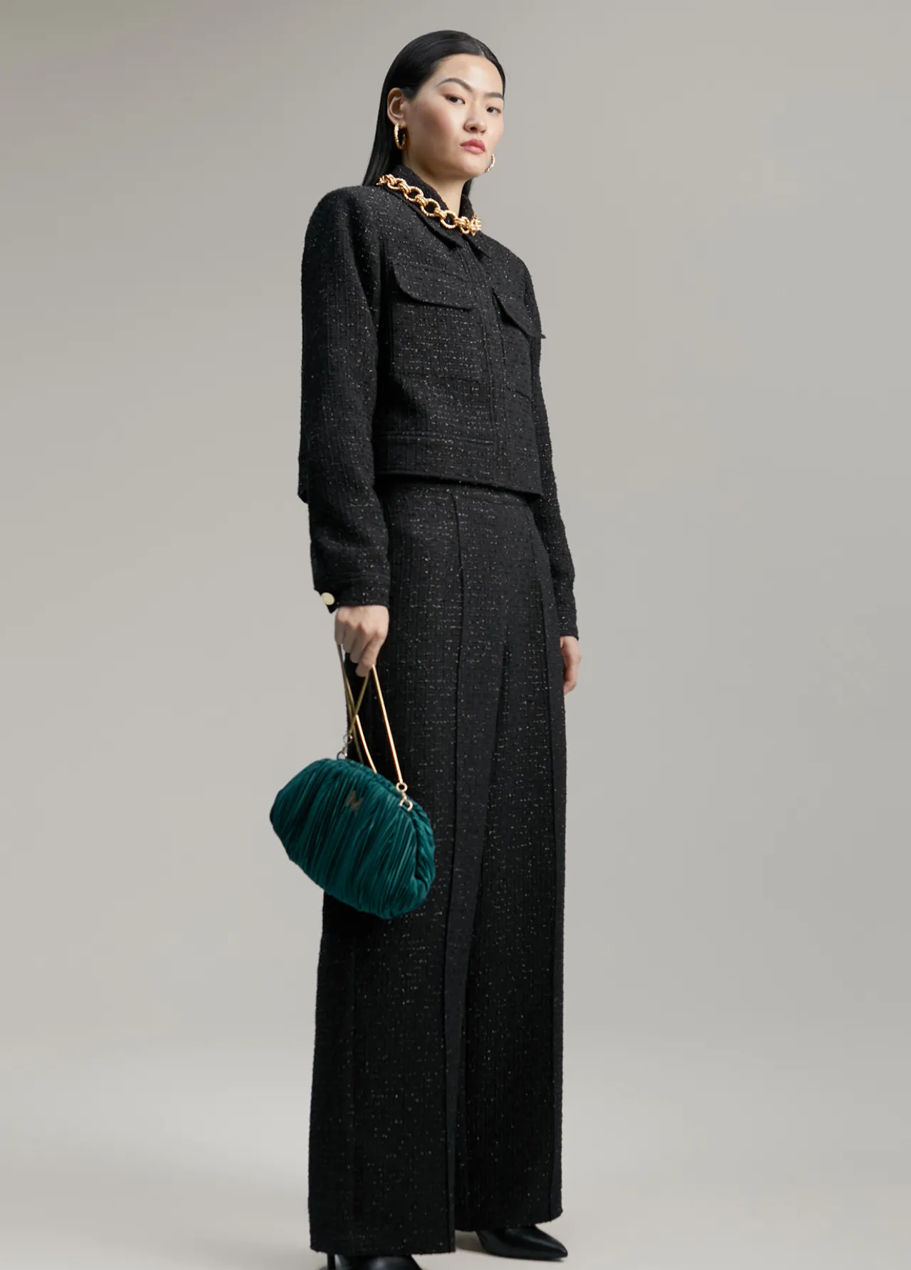 pantaln_tweet_1.webp Lola Casademunt Pantalones<Pantalón tweet NEGRO