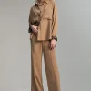 Lola Casademunt Pantalones<Pantalón wideleg CAMEL