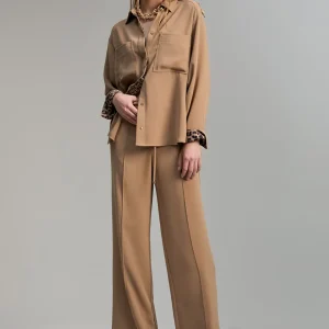 Lola Casademunt Pantalones<Pantalón wideleg CAMEL