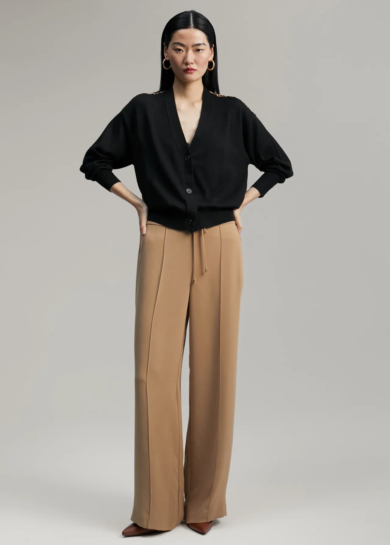pantaln_wideleg_1.webp Lola Casademunt Pantalones<Pantalón wideleg CAMEL