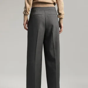 Lola Casademunt Pantalones<Pantalón wideleg detalle snaps GRIS