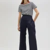 Lola Casademunt Pantalones<Pantalón wideleg técnico de tiro alto - Lola Casademunt NAVY