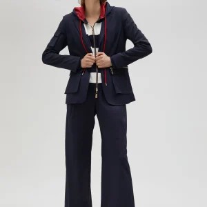 Lola Casademunt Pantalones<Pantalón wideleg técnico de tiro alto - Lola Casademunt NAVY