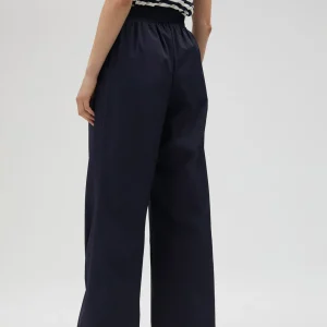 Lola Casademunt Pantalones<Pantalón wideleg técnico de tiro alto - Lola Casademunt NAVY