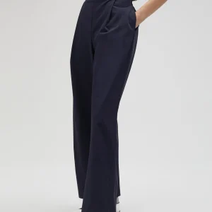 Lola Casademunt Pantalones<Pantalón wideleg técnico de tiro alto - Lola Casademunt NAVY