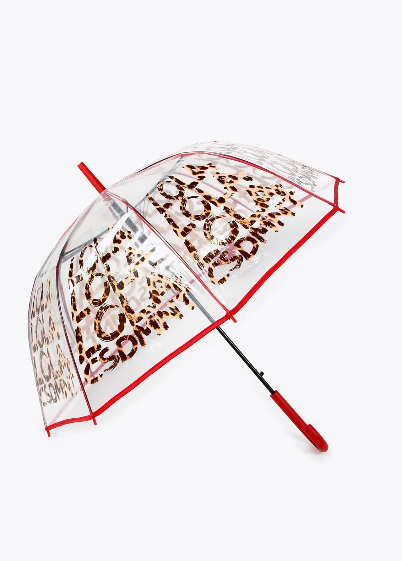 paraguas_grande_transparente_lola__complementos__lola_casademunt_0.webp Lola Casademunt Animal Print | Paraguas<Paraguas grande Lola | Complementos | Lola Casademunt TRANSPARENTE