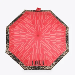 Lola Casademunt Paraguas | Accesorios<Paraguas logotipado y estampado animal | Lola Casademunt NEGRO