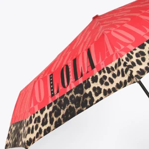 Lola Casademunt Paraguas | Accesorios<Paraguas logotipado y estampado animal | Lola Casademunt NEGRO