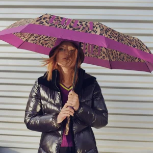 Lola Casademunt Animal Print | Paraguas<Paraguas pequeño automático animal print | Lola Casademunt FUCSIA