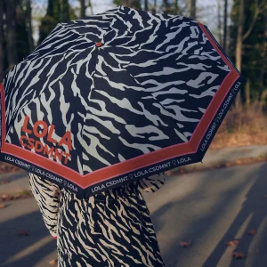 Lola Casademunt Animal Print | Paraguas<Paraguas pequeño automático print cebra | Lola Casademunt ESTAMPADO