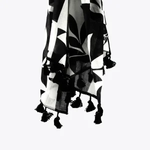 Lola Casademunt Accesorios | Baño<Pareo blanco y negro. BLANCO-NEGRO