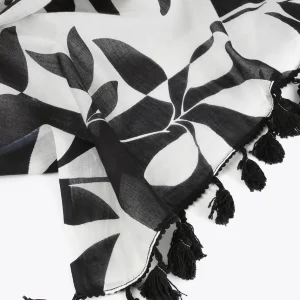 Lola Casademunt Accesorios | Baño<Pareo blanco y negro. BLANCO-NEGRO