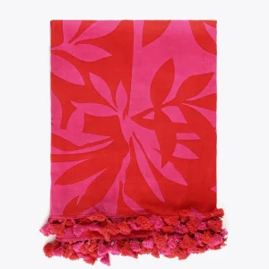 Lola Casademunt Accesorios<Pareo fucsia y rojo. ROSA-ROJO
