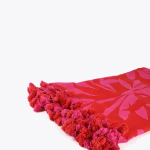 Lola Casademunt Accesorios<Pareo fucsia y rojo. ROSA-ROJO