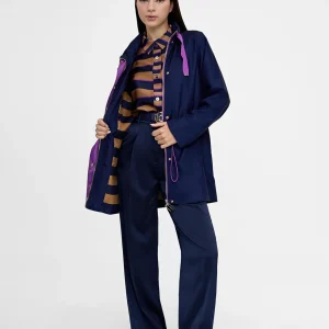 Lola Casademunt Chaquetas Y Gabardinas | Abrigos Y Cazadoras<Parka con capucha NAVY