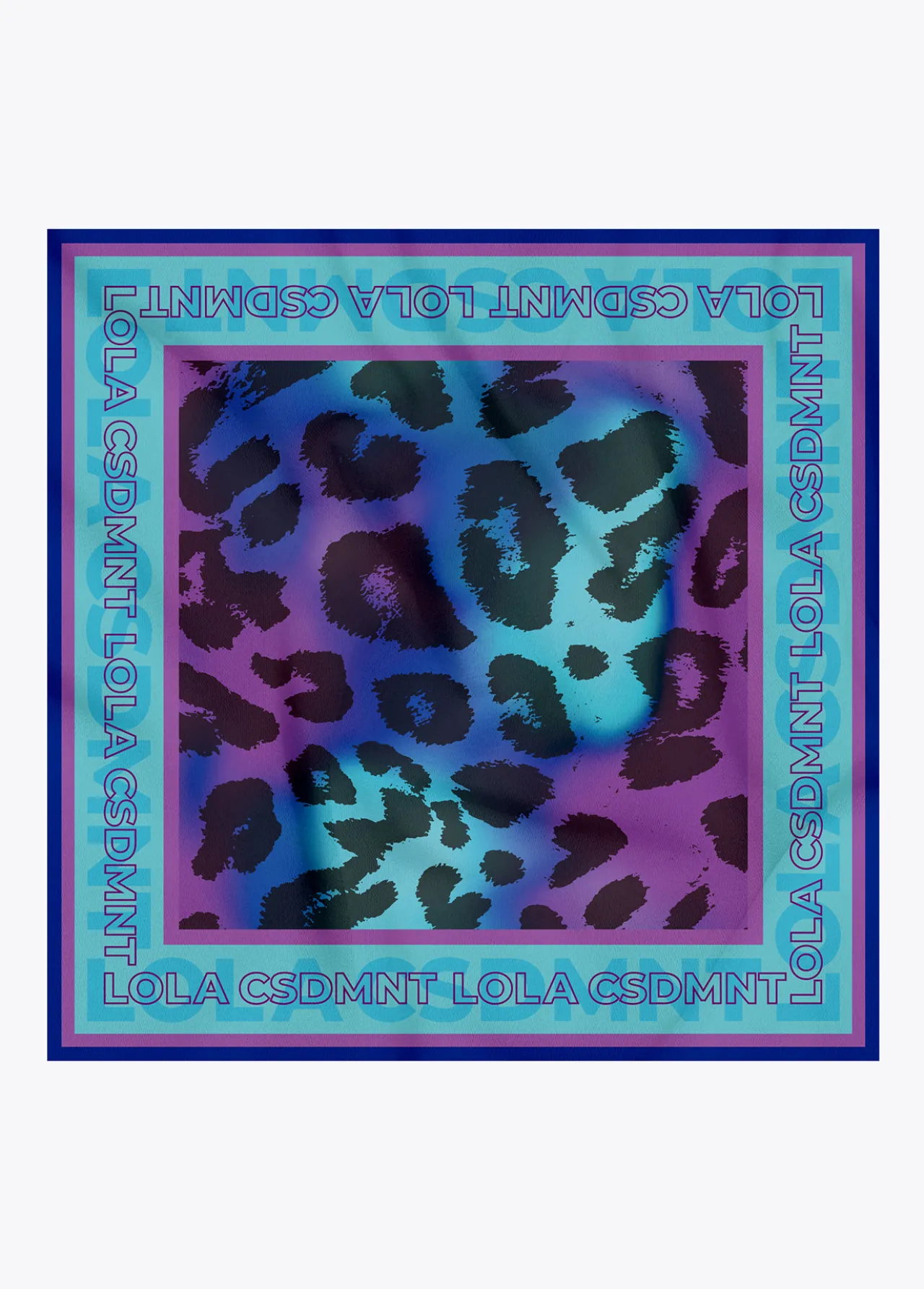 pauelo_animal_print_azules_0.webp Lola Casademunt Animal Print | Bufandas Y Pañuelos<Pañuelo animal print azules AZUL-LILA