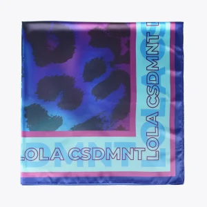 Lola Casademunt Animal Print | Bufandas Y Pañuelos<Pañuelo animal print azules AZUL-LILA