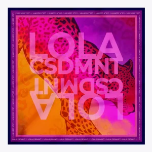 Lola Casademunt Animal Print | Bufandas Y Pañuelos<Pañuelo leopardo y logo NARANJA-LILA