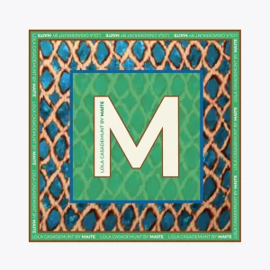 Lola Casademunt Accesorios<Pañuelo verdes y azules VERDE-AZUL