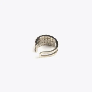 Lola Casademunt Pendientes<Pendiente piercing de cristales DORADO