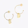 Lola Casademunt Pendientes<Pendientes aro con corazón DORADO