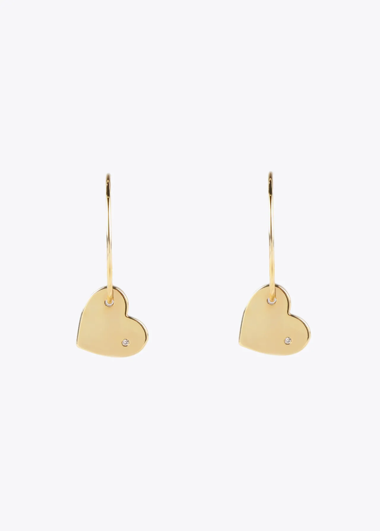 pendientes_aro_con_corazn_2.webp Lola Casademunt Pendientes<Pendientes aro con corazón DORADO