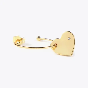 Lola Casademunt Pendientes<Pendientes aro con corazón DORADO