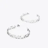 Lola Casademunt Pendientes<Pendientes aro logotipado PLATEADO