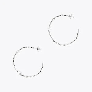 Lola Casademunt Pendientes<Pendientes aro logotipado PLATEADO