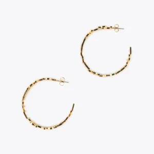 Lola Casademunt Pendientes<Pendientes aro logotipado DORADO