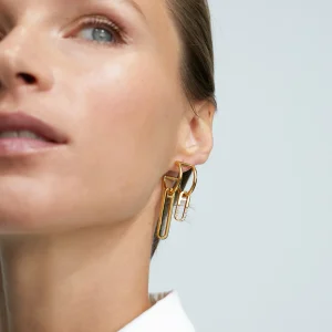 Lola Casademunt Pendientes<Pendientes asimétricos DORADO