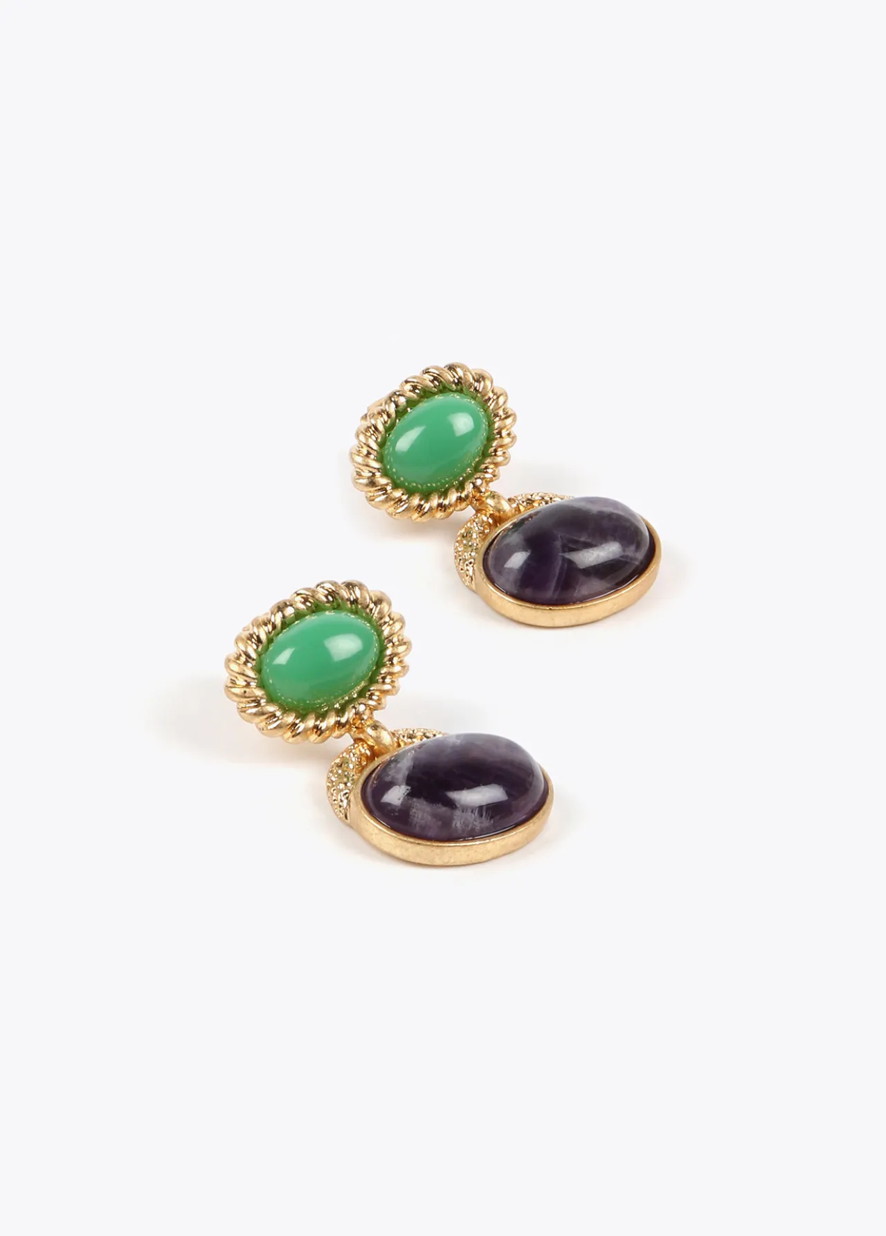 pendientes_bicolor_2.webp Lola Casademunt Pendientes<Pendientes bicolor VERDE-AZUL