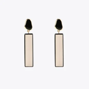 Lola Casademunt Bisuteria<Pendientes blanco y negro BLANCO-NEGRO