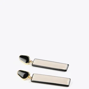 Lola Casademunt Bisuteria<Pendientes blanco y negro BLANCO-NEGRO